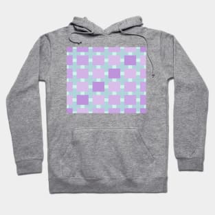 A mosaic in pastel green and purple colors Hoodie